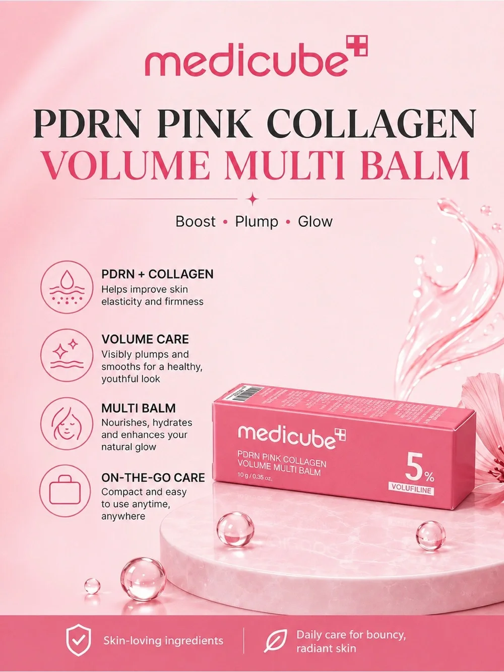 Medicube PDRN Pink Collagen Volume Multi Balm 10g